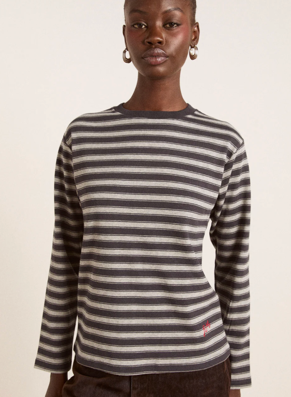 Lilah Fitted Stripe t-Shirt