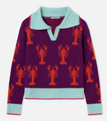 Load image into Gallery viewer, Aubergine Lobster Sweater
