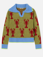 Load image into Gallery viewer, Green Lobster Sweater
