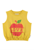 Mustard Apple Sleeveless t shirt
