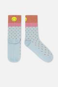 Smiley Blue Spot Socks