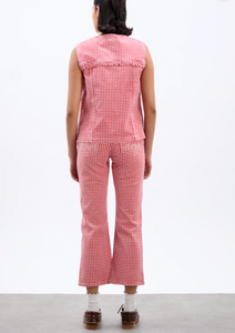 Red Gingham Kenny Jeans