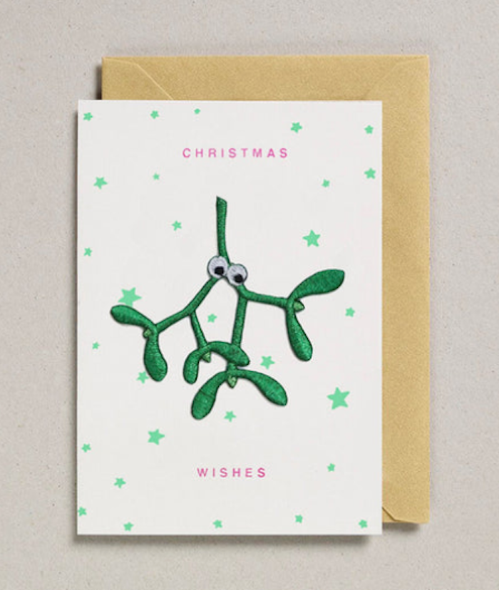 Missletoe Patch Card