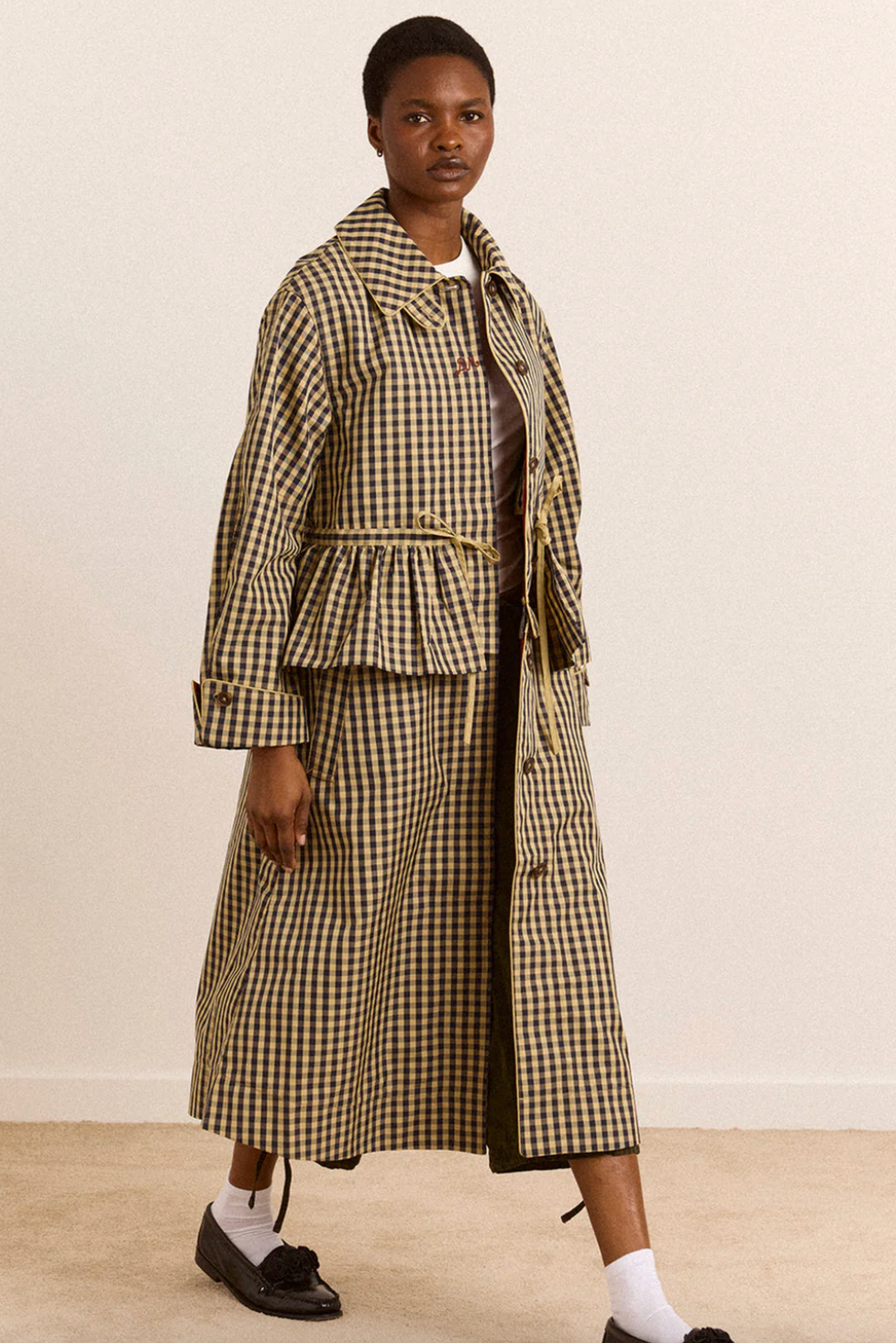 Myrtle Check Raincoat