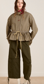 Myrtle Check Raincoat