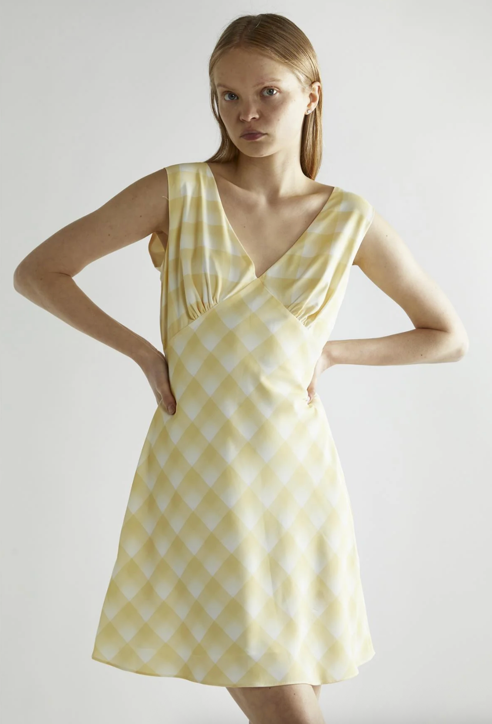 Ombre Check Mini Dress