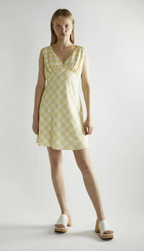 Ombre Check Mini Dress