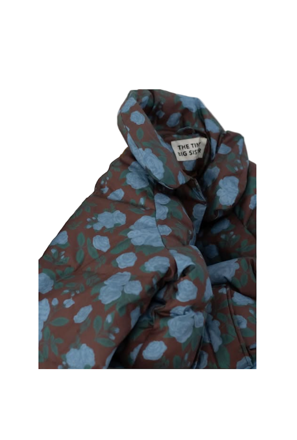 Brown  Roses  Puffa Jacket