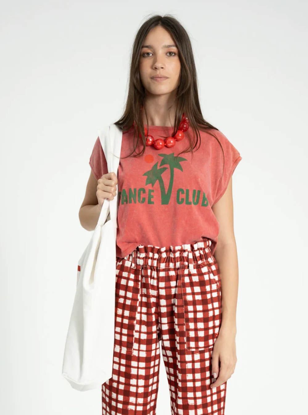 Coral Dance Club Print t shirt