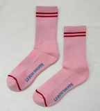 Amour Pink Boyfriend Socks