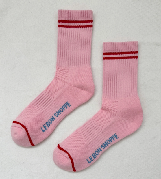 Amour Pink Boyfriend Socks
