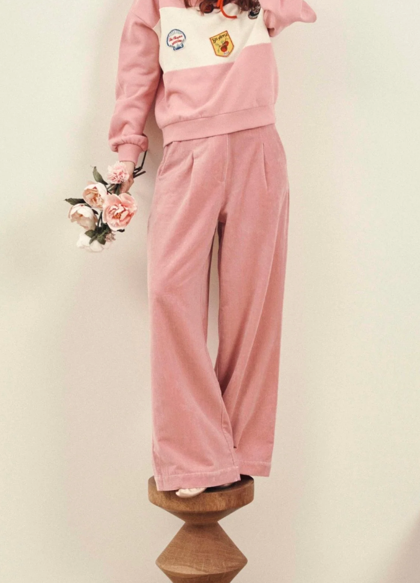 Pink Velvet Trousers