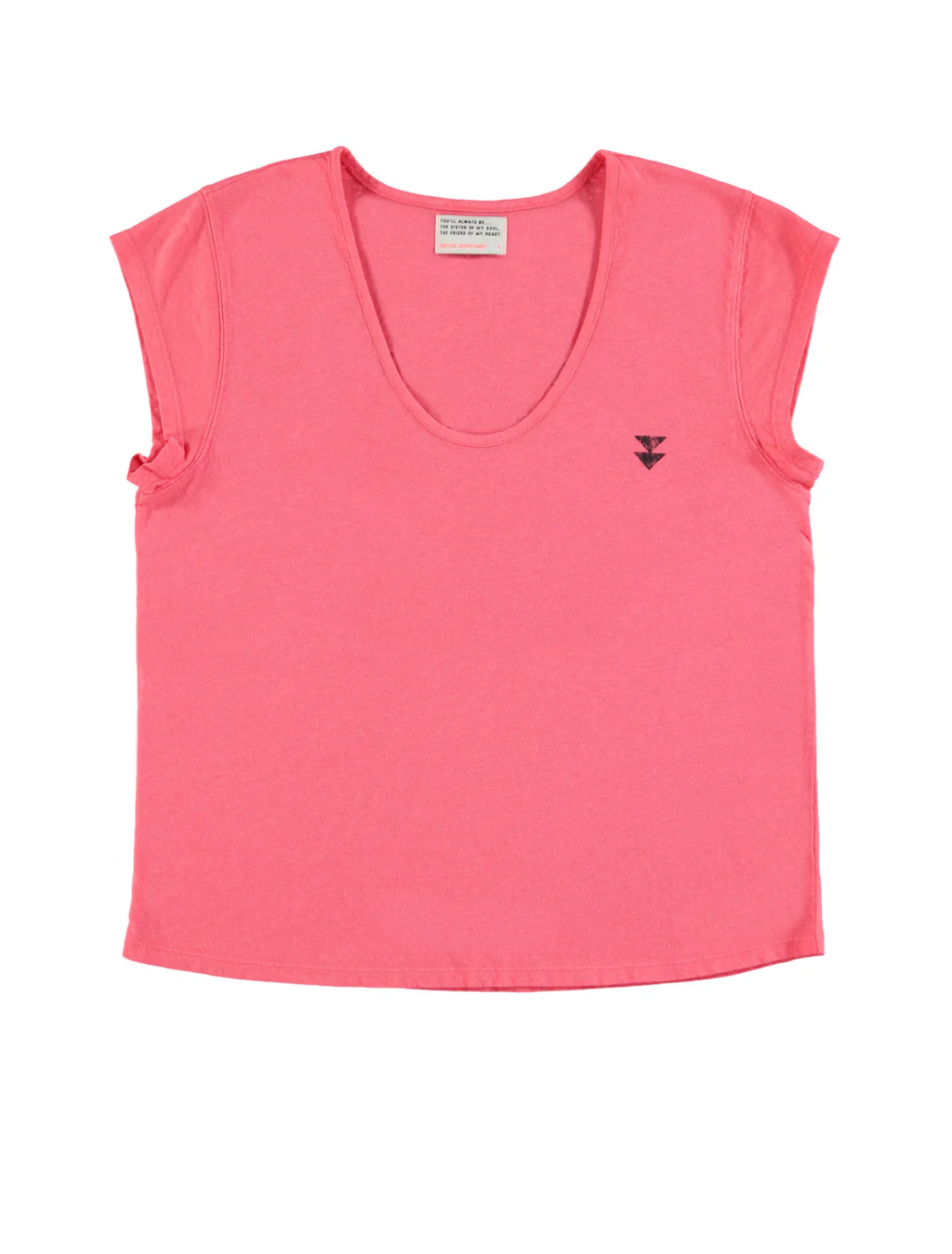 Coral Sunday Slice Print t Shirt