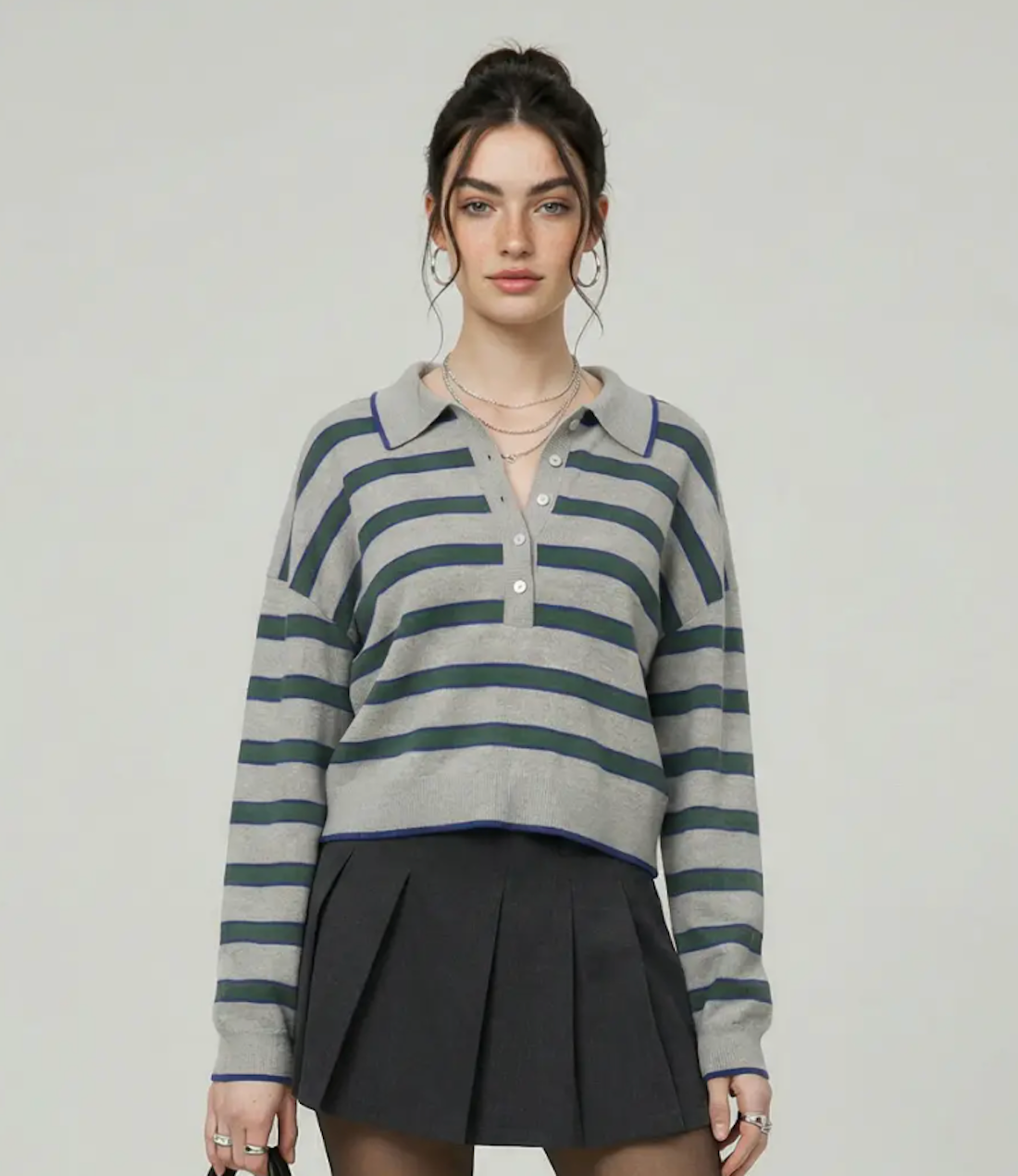 Polo Striped Top