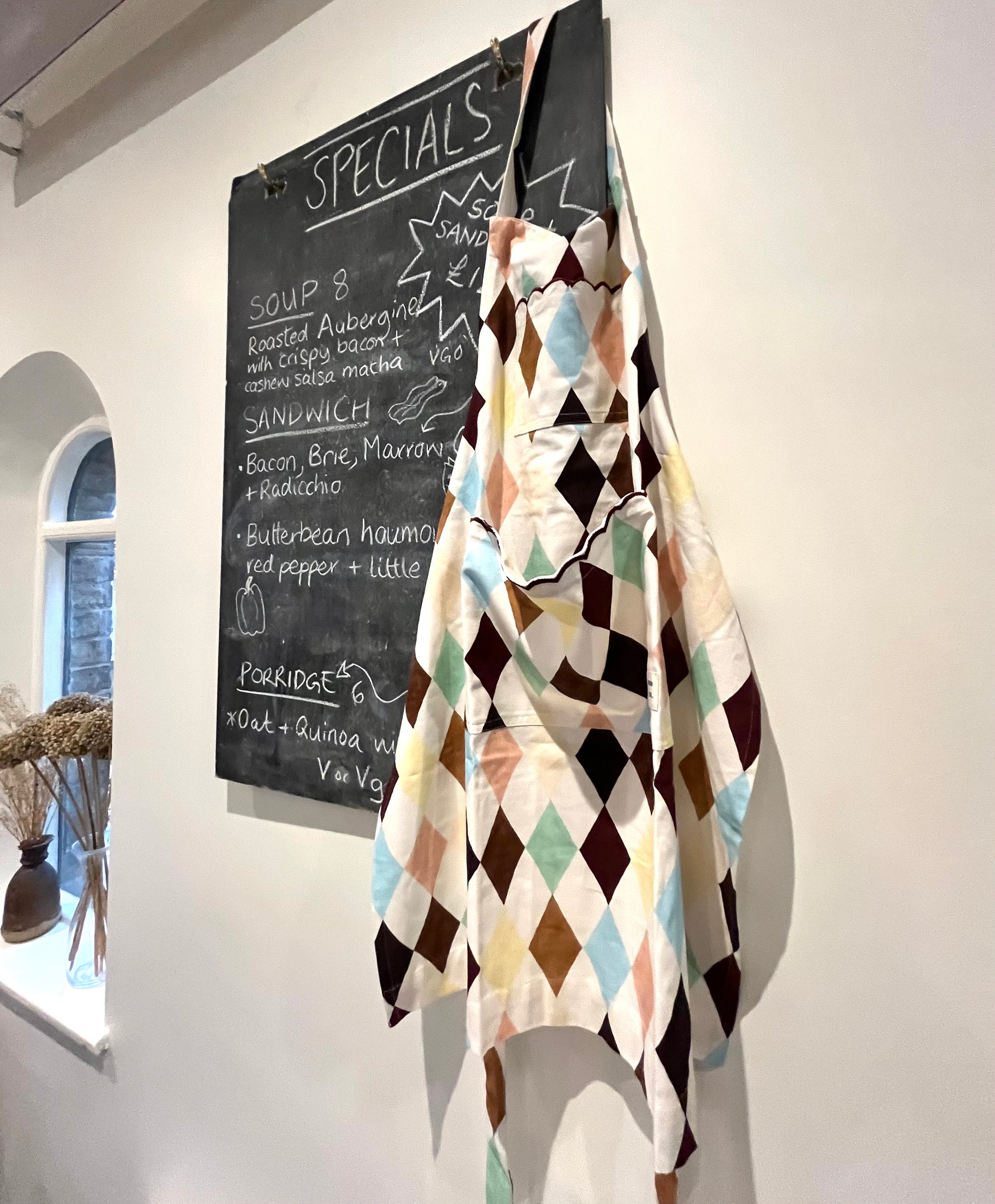 Damson Madder Harlequin Apron