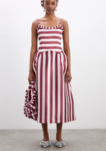 Load image into Gallery viewer, Rachel Stripe Satin Dress
