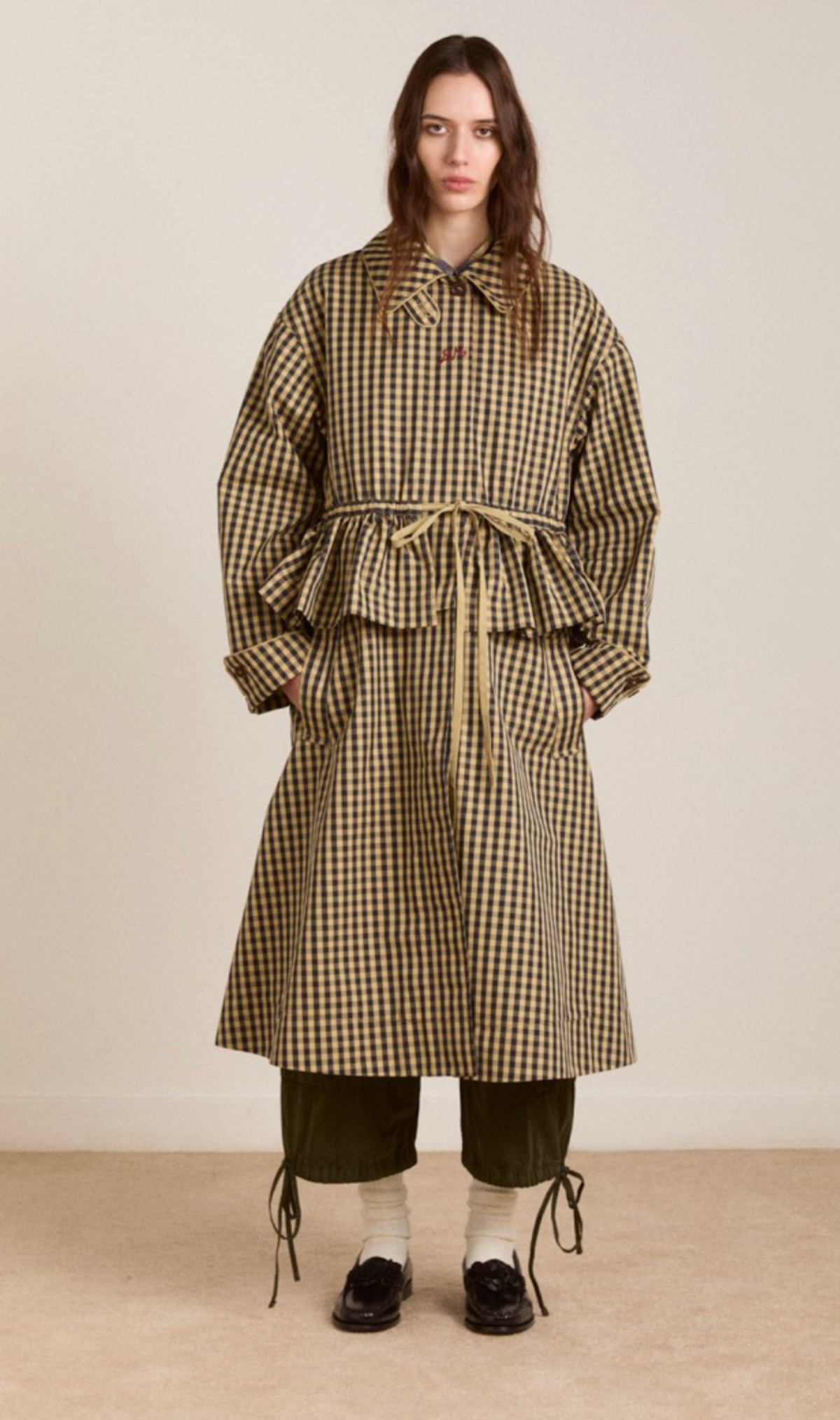 Myrtle Check Raincoat