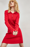 Knit Polo Dress