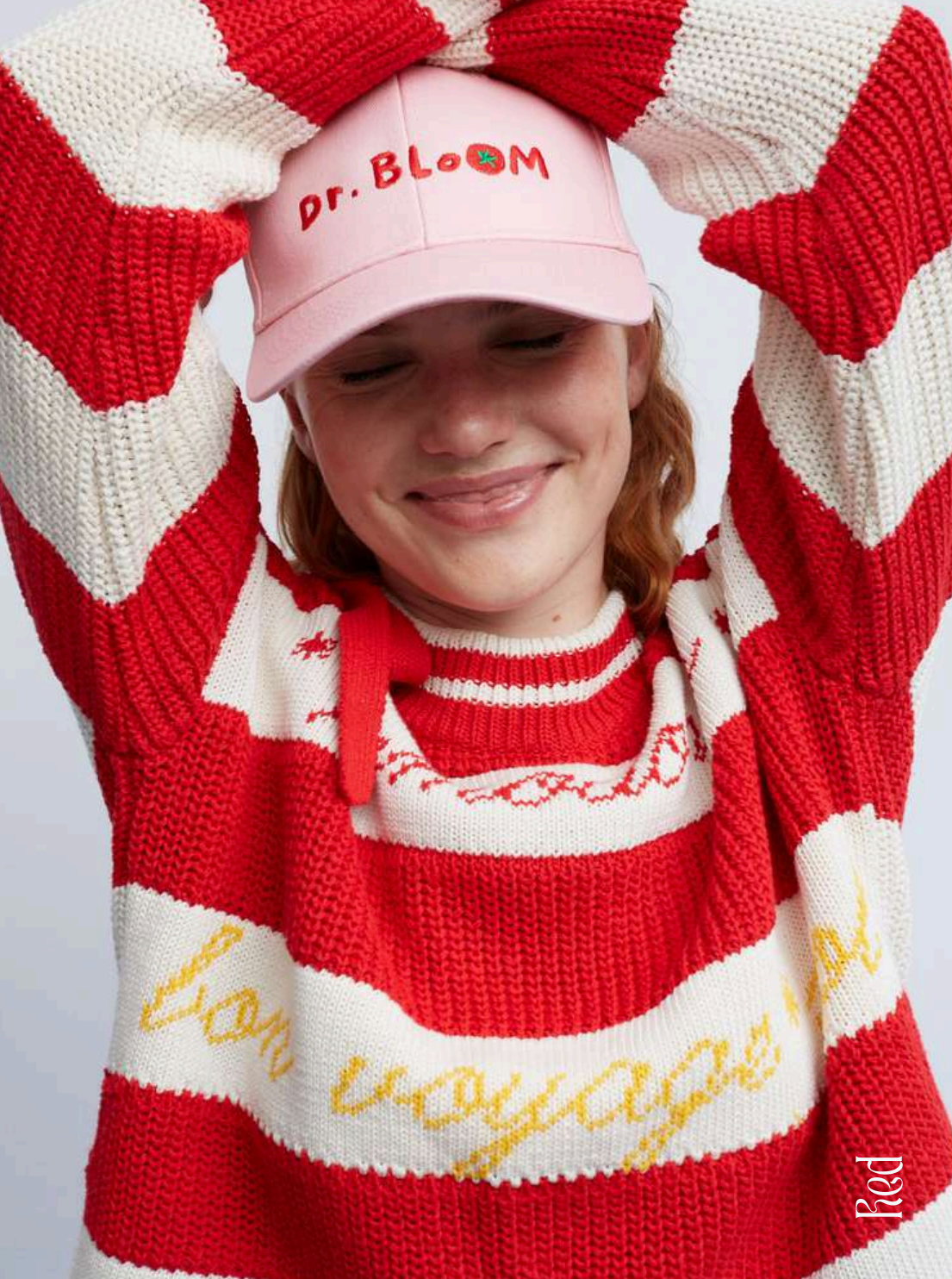 Marine Red Striped  Sweater