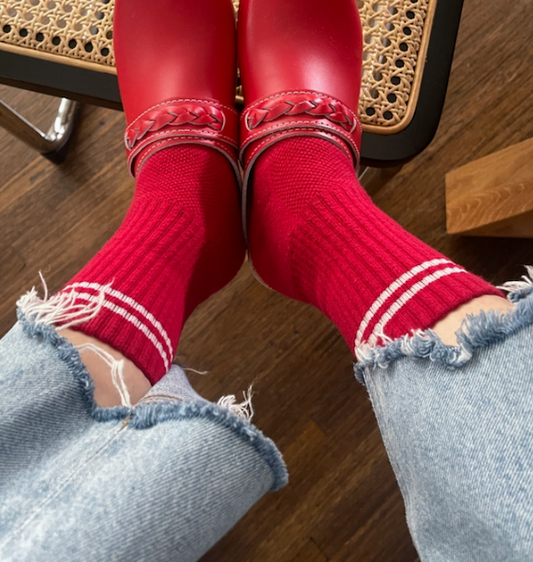 Red Boyfriend Socks