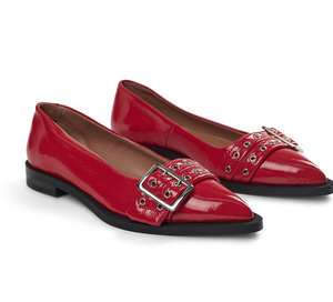Red Patent Ballerinas