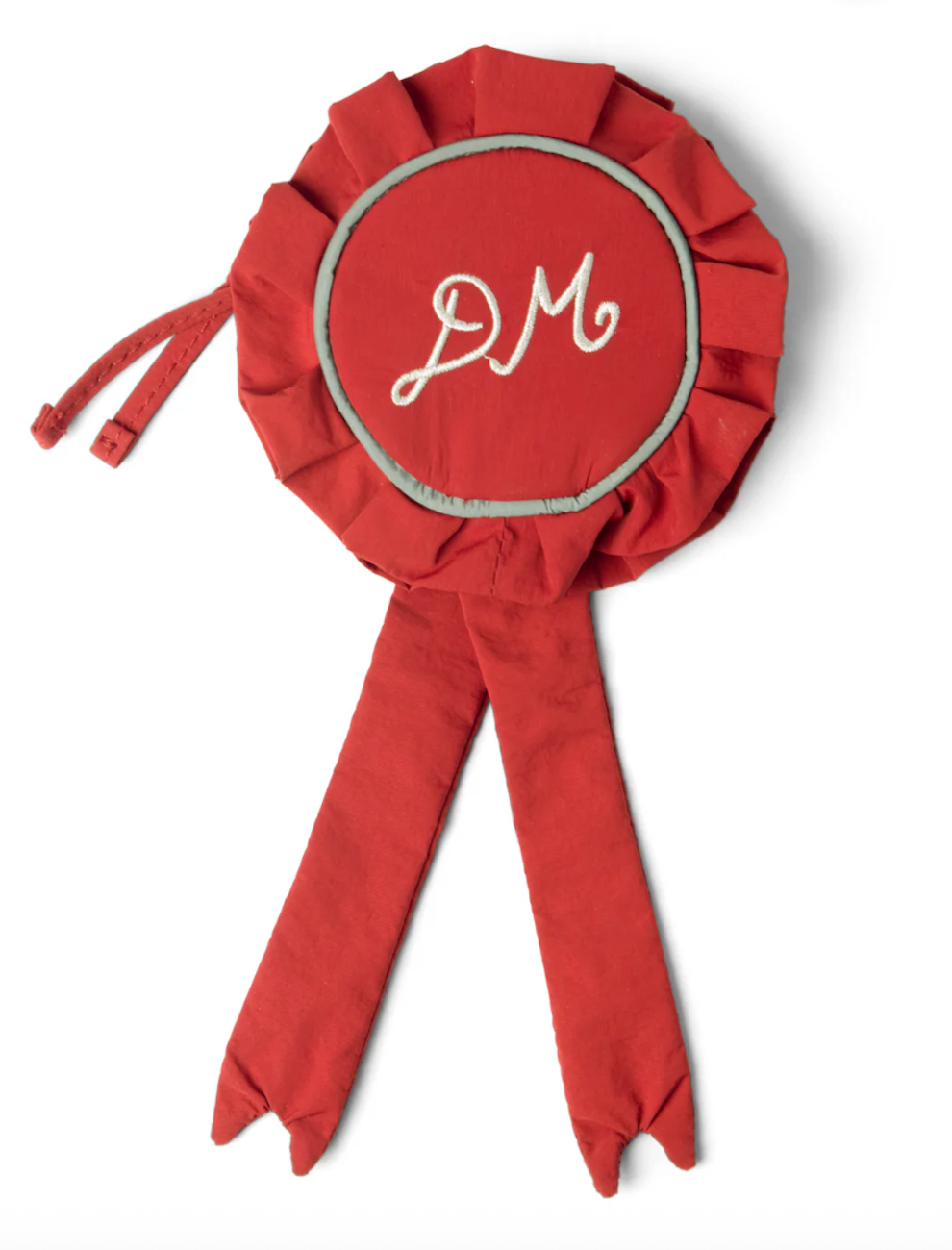 Red Rosette Bag Charm