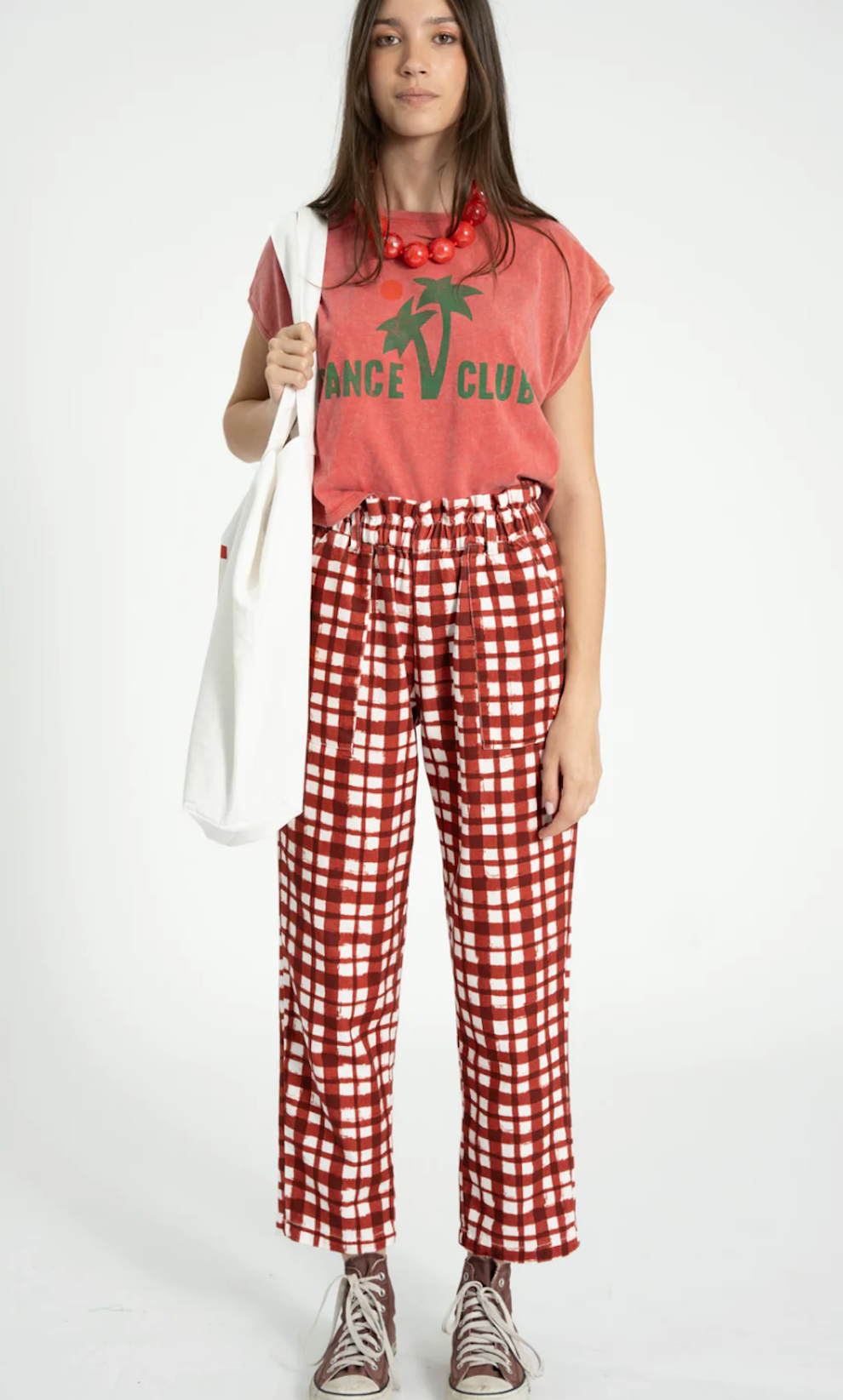 Bordeaux/EcruTrousers