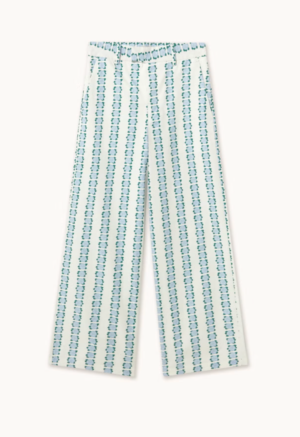 Flowers Twill Trousers