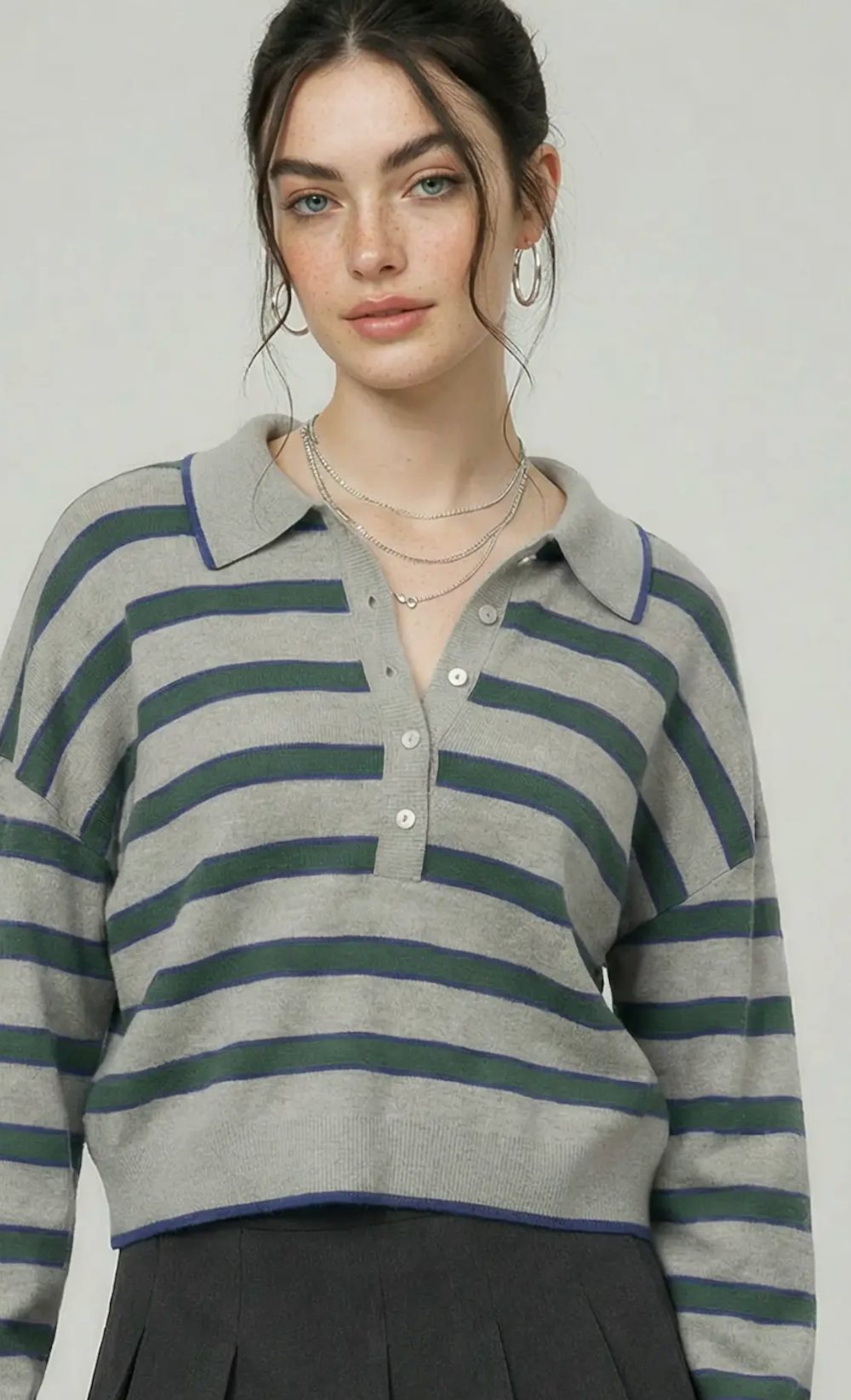 Polo Striped Top