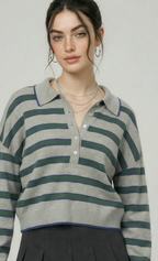 Polo Striped Top