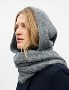 Grey Scarf Hood