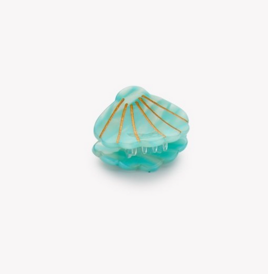 Turquoise Shell Hair  Claw