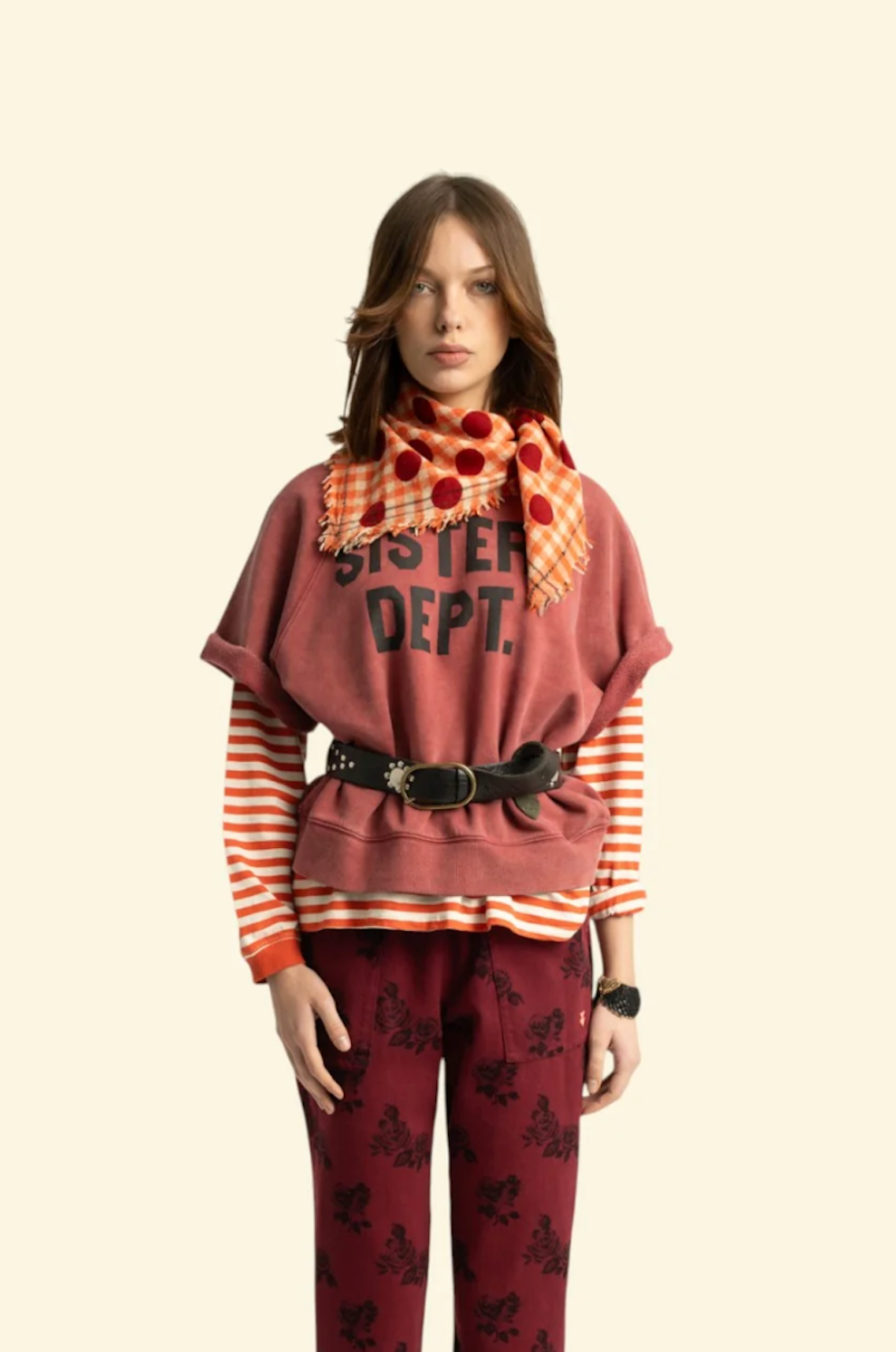 Short Sleeve Sisters Dept Sweatshirt