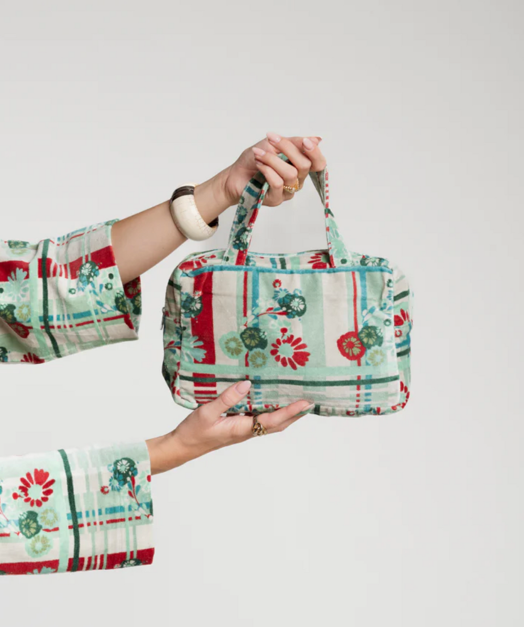 Dundee Print Small Velvet Bag