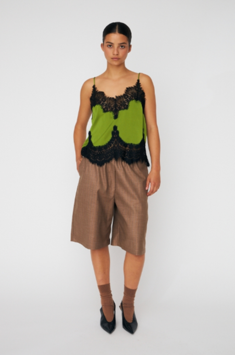 Green Lace Cami