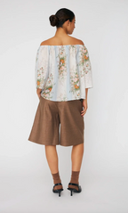 Drop Shoulder Floral Top