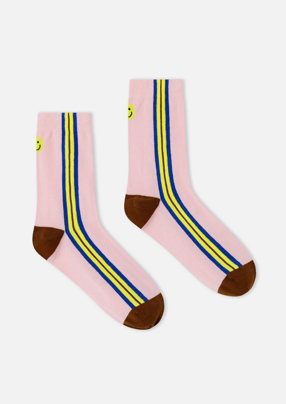Pink Smiley Socks