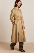 Sofia Pleated Trench Coat
