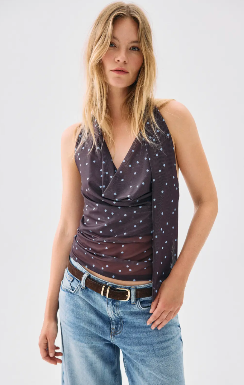 Polkadot Halter Top