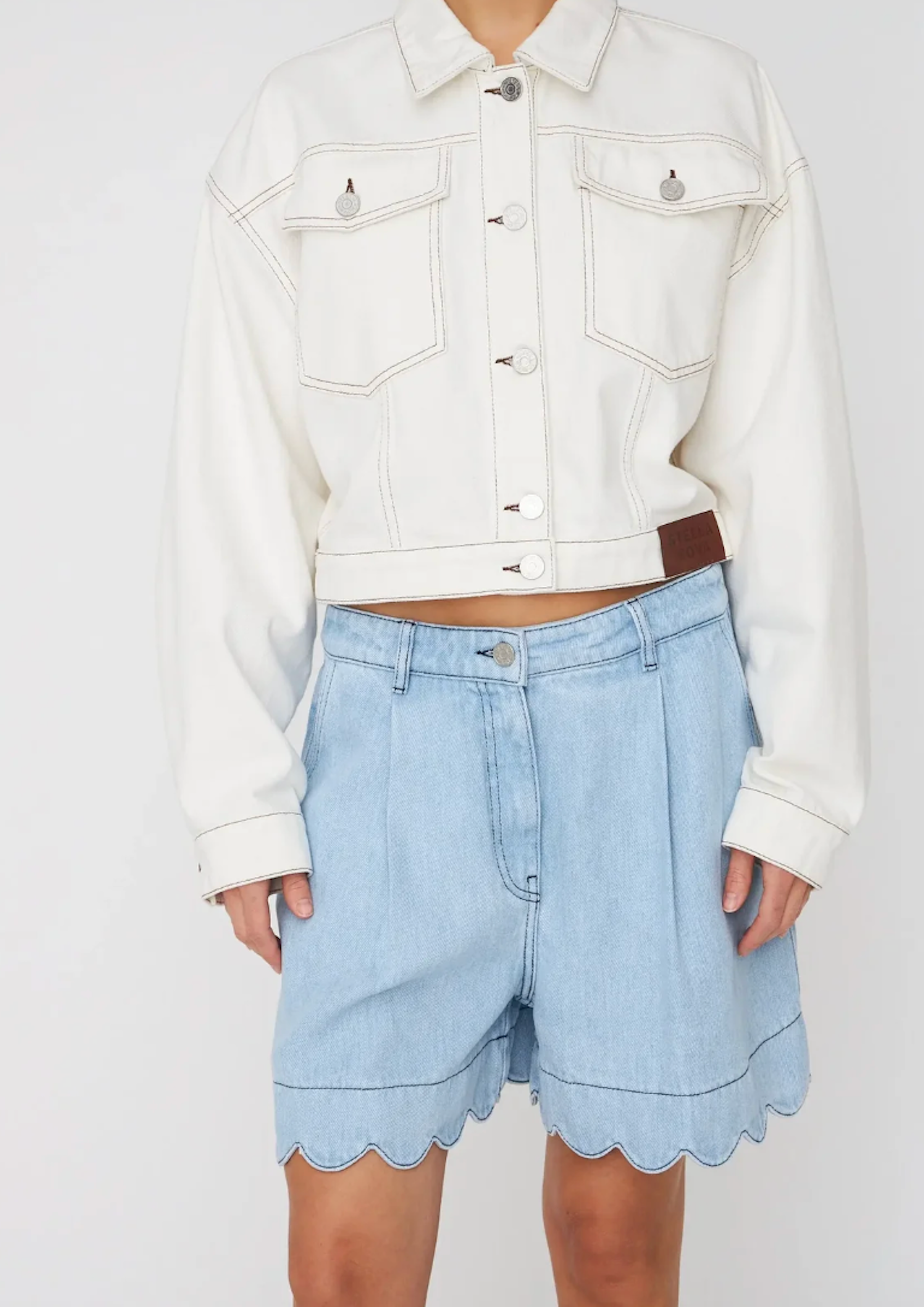 Soft Denim Shorts