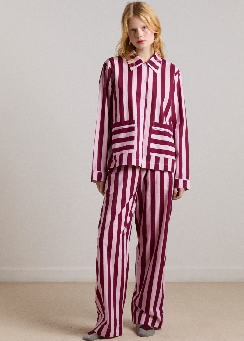 Florie Damson Madder Stripe PJ's
