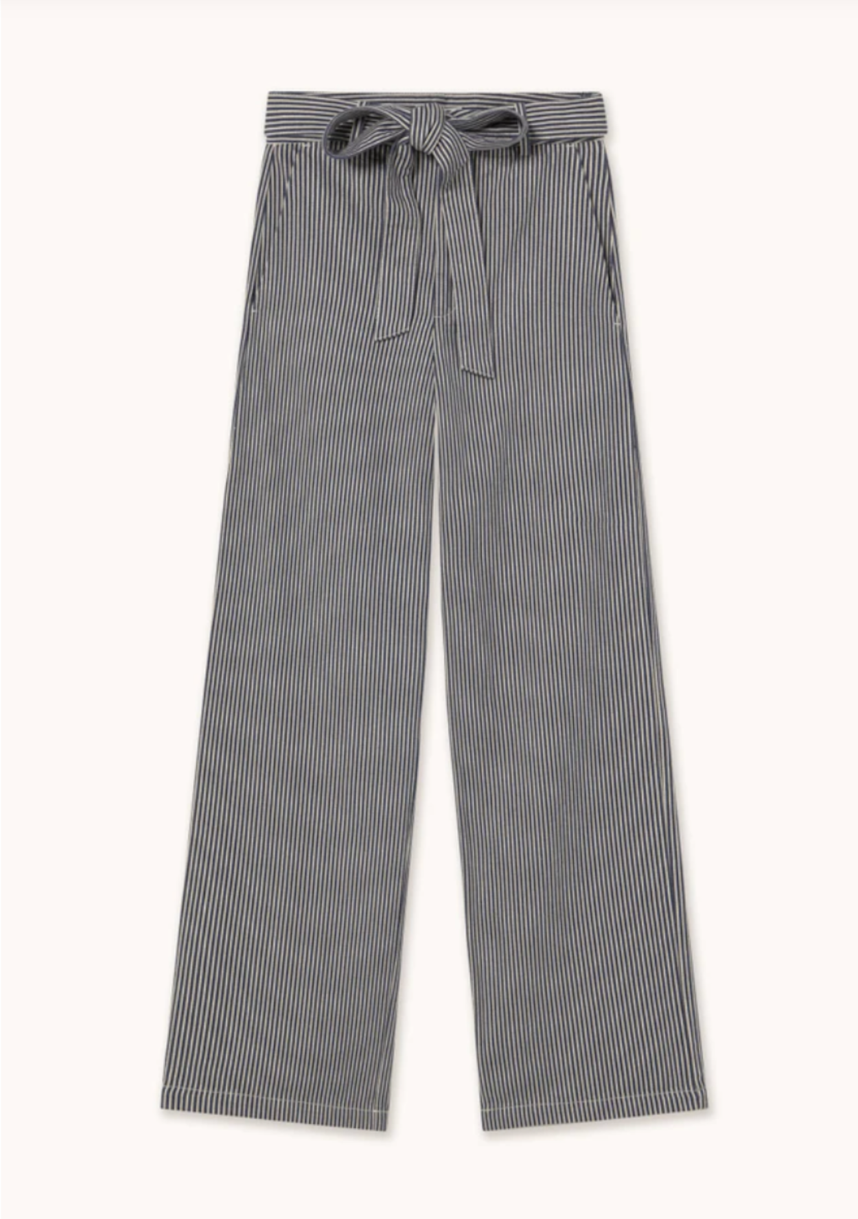 Berta Striped Twill Trousers