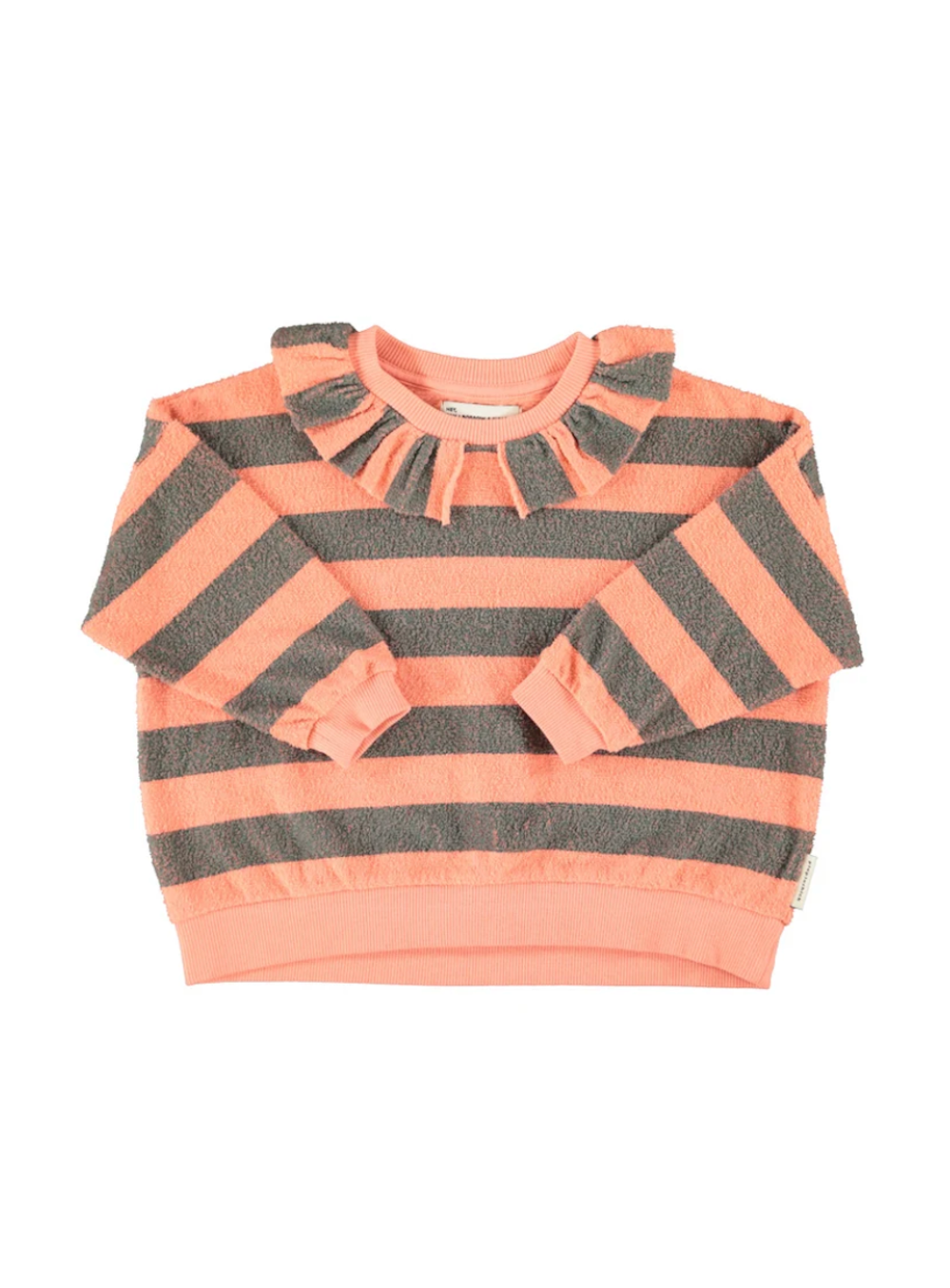 Stripe Ruffle Sweatshirt