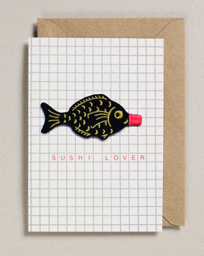 Sushi Lover Patch Card