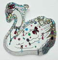 Swan Glitter Sticker