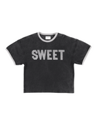 Faded Black Sweet Print t shirt