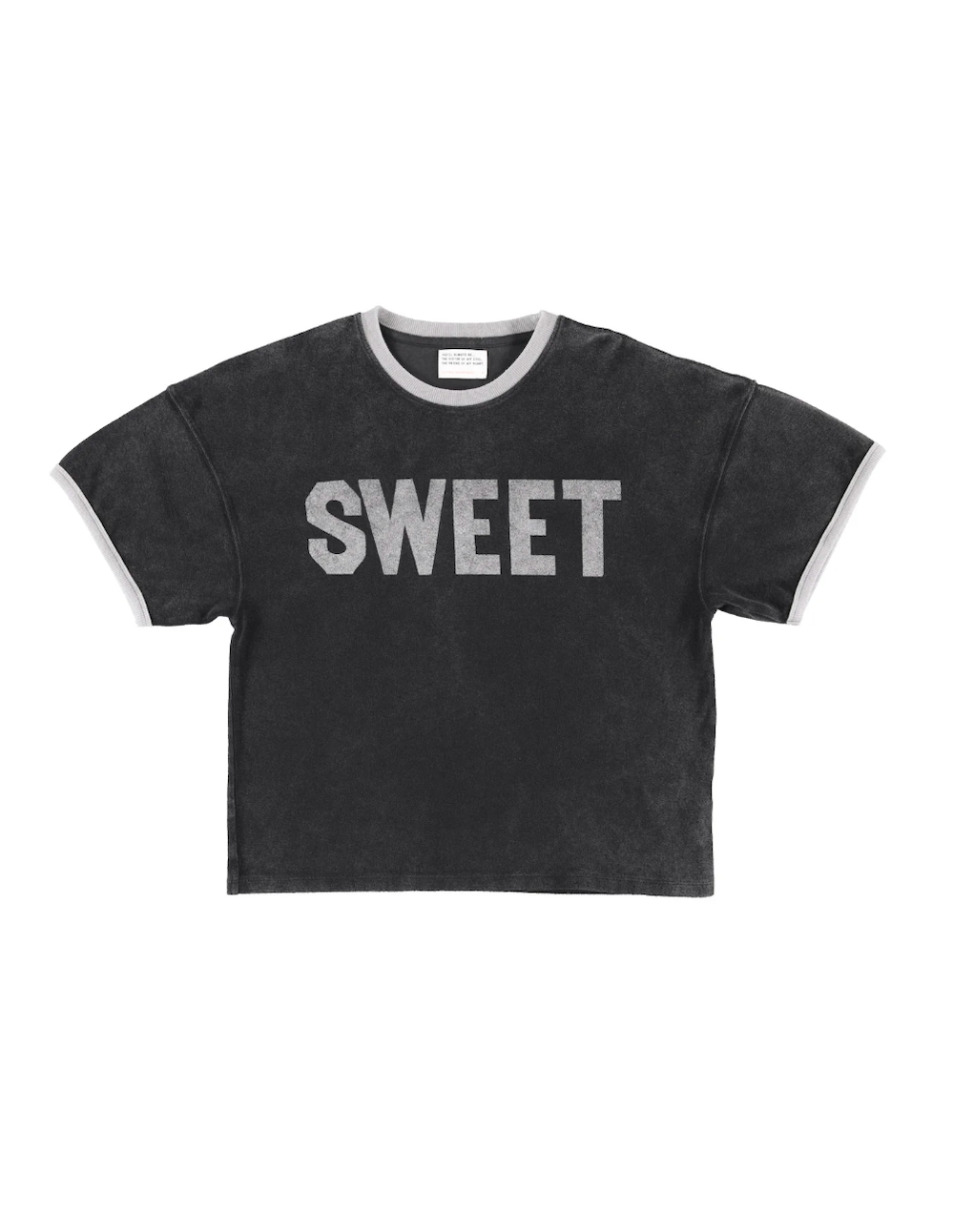Faded Black Sweet Print t shirt