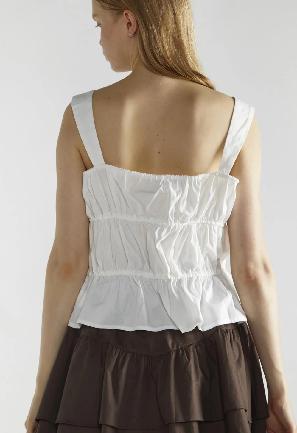 White Tie Up Top