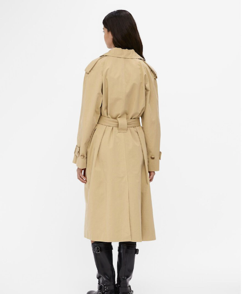 Long Cotton Trench Coat
