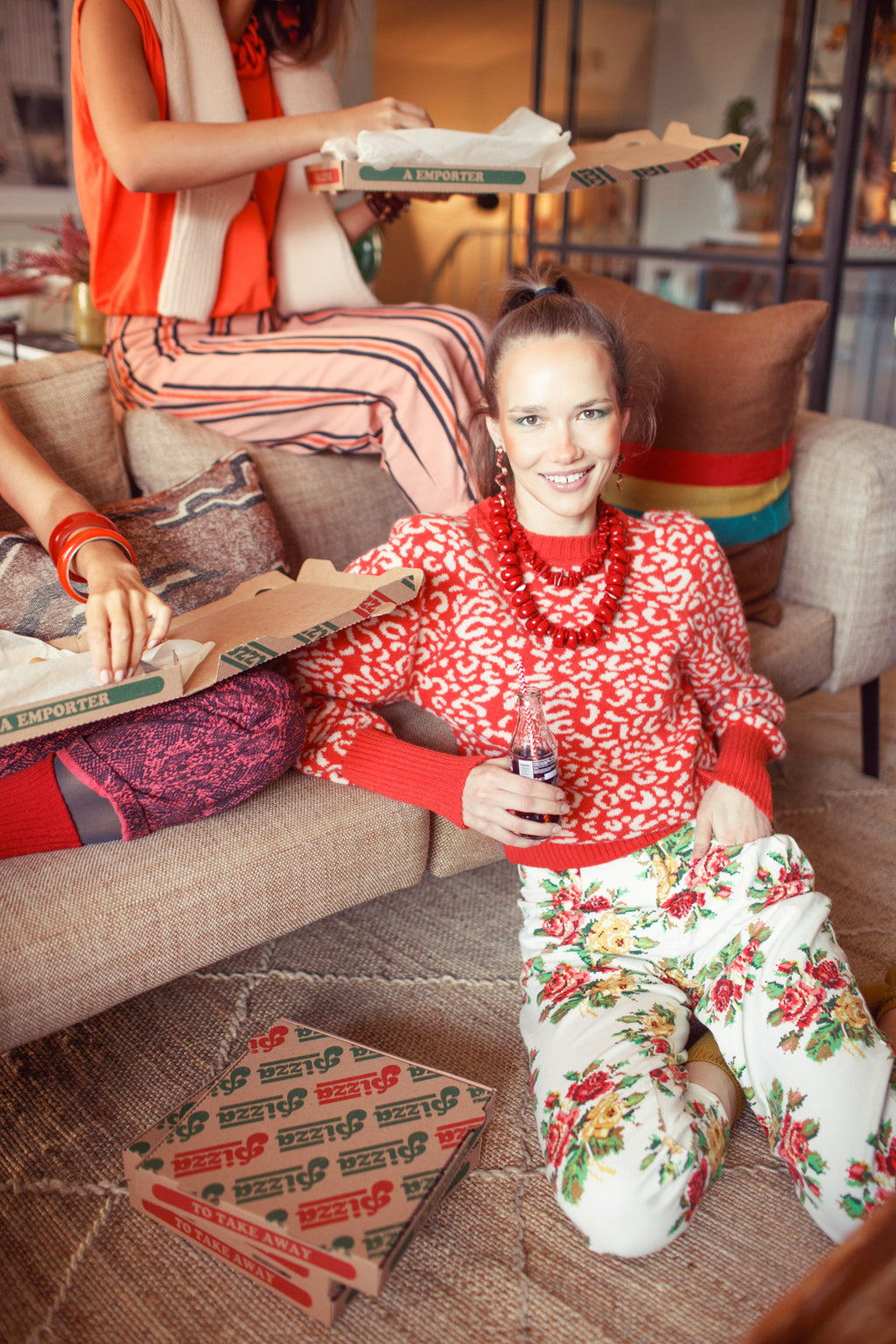 Multi  Floral Trousers